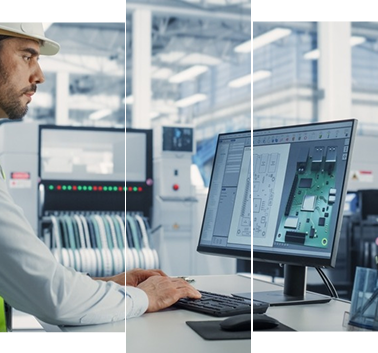 Engineer monitoring billing infrastructure and telecom network operations